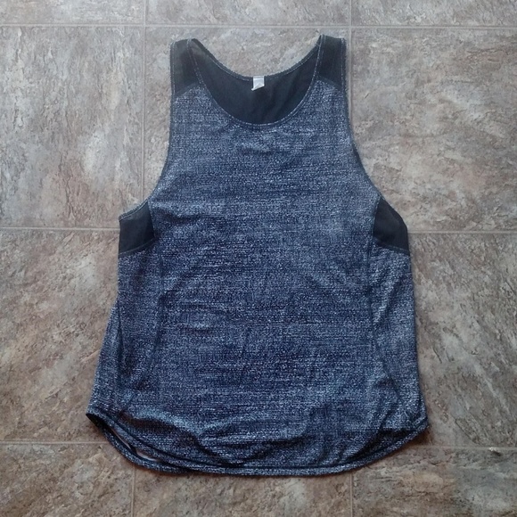 lululemon athletica Tops - Lululemon Sculpt Tank II Black White & Mesh
